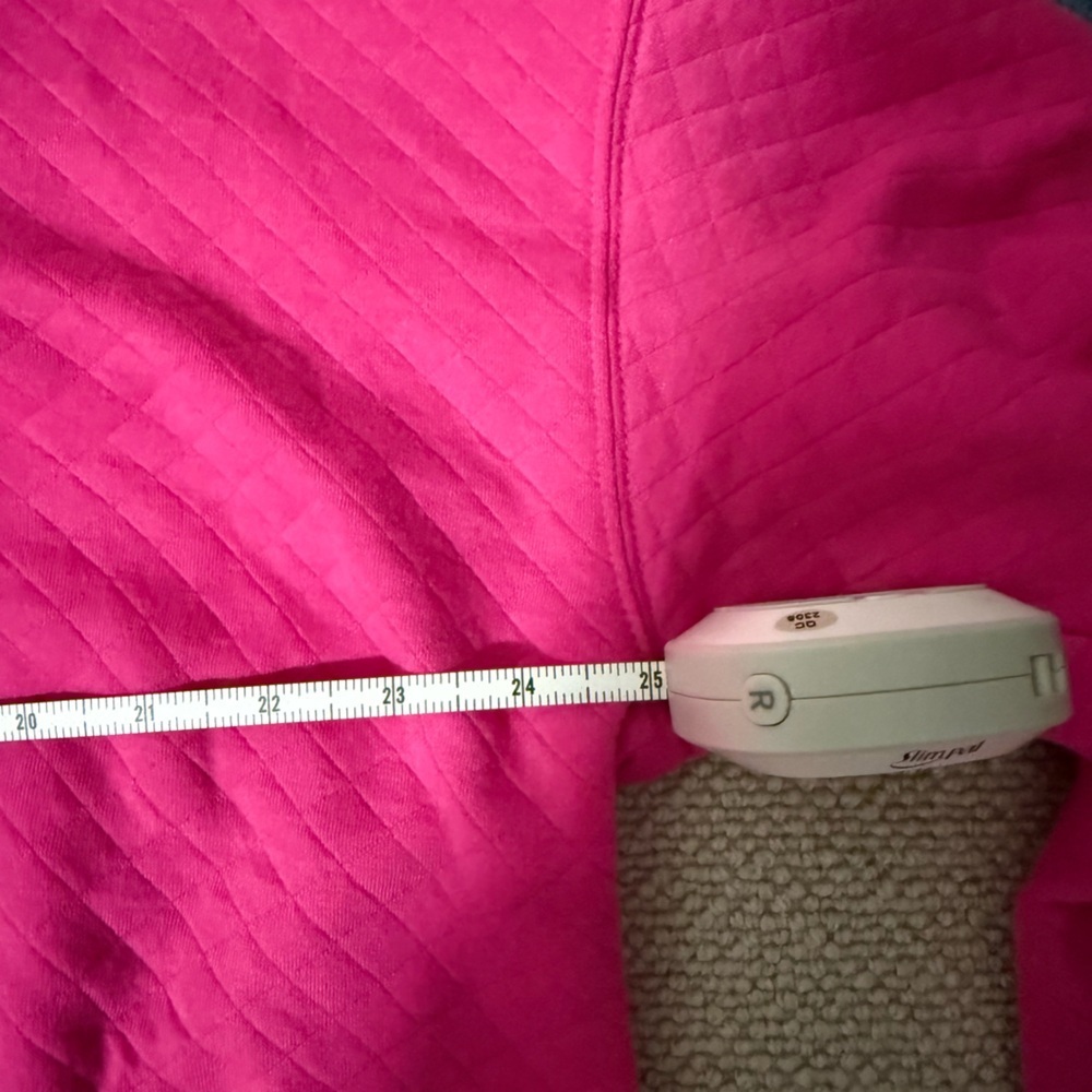 2/$35 Stars Above Fuchsia Quilted Pullover Sweatshirt Shorts PJ Set sz XL - Picture 5 of 10
